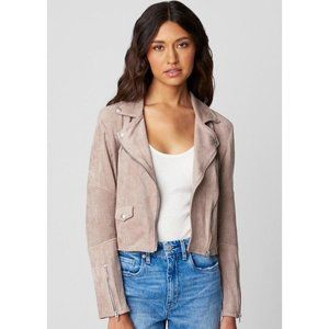 BlankNYC Jacket Deep Diving Moto Faux Suede Full Zip NWT